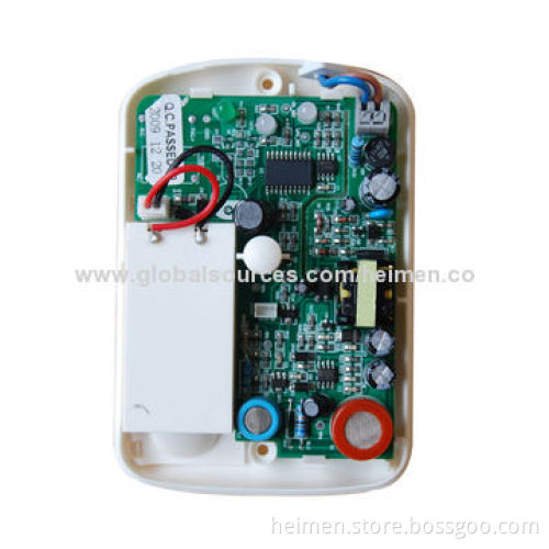 100-240V AC Dual-sensor Gas and CO Independent Alarm with 9V Rechargeable Backup Battery